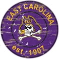 thumbnail image 1 of ECU Pirates 23.5" Distressed Round Sign, 1 of 2