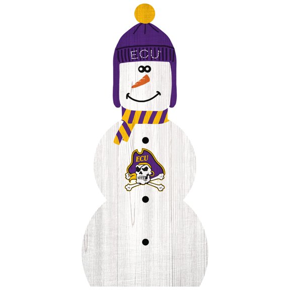 ECU Pirates 31'' Snowman Leaner