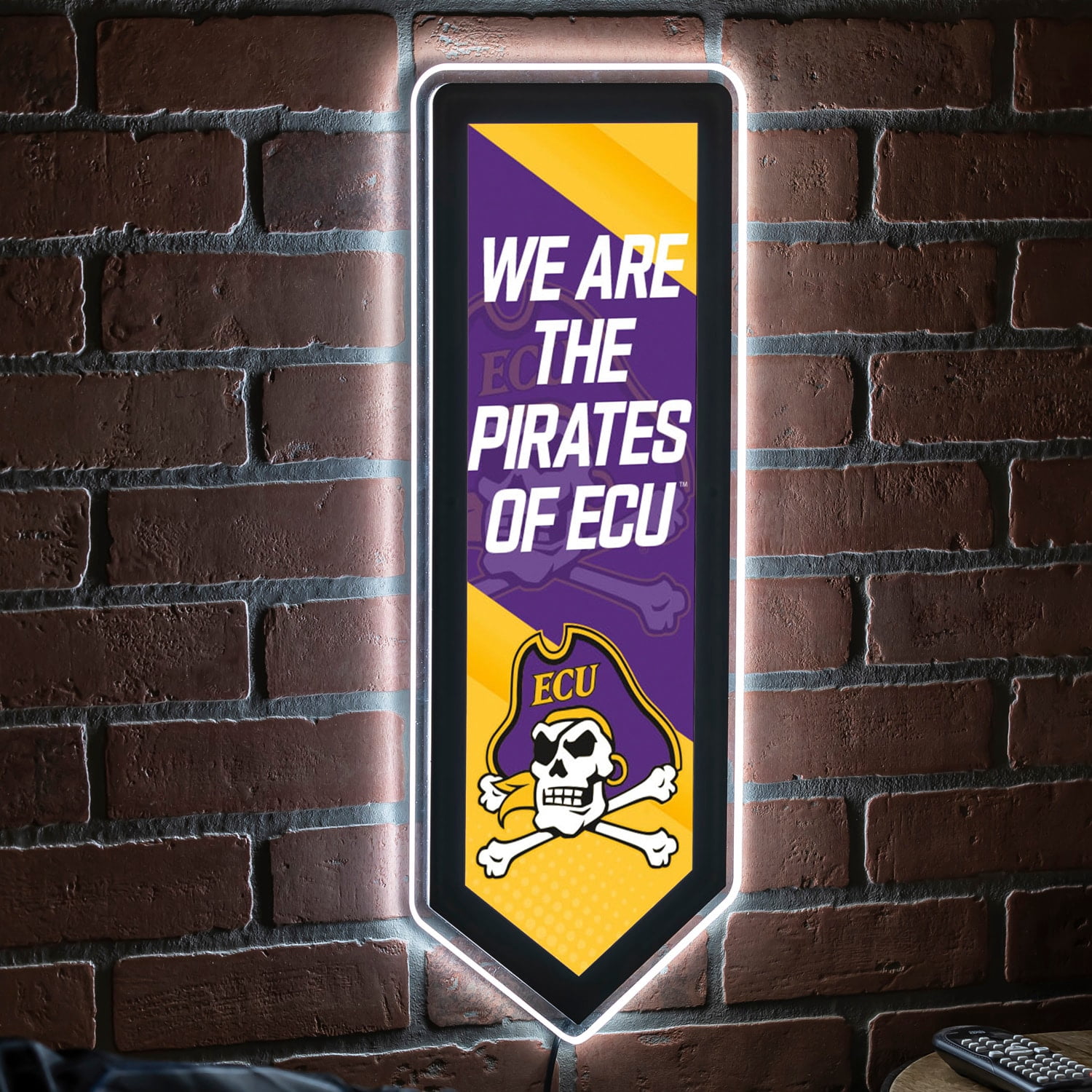 ECU Pirates LED Wall Pennant - Walmart.com