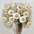 thumbnail image 1 of ECUADORIAN ROSES IN A VASE EMBELLISHED CANVAS - SIZE: 24 x 24, 1 of 2