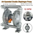 thumbnail image 1 of ECUTEE 12GPM Air-Operated Double Diaphragm Pump Petroleum Fluids 1/2" Inlet & Outlet, 1 of 14