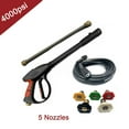 thumbnail image 1 of ECUTEE 4000PSI High Pressure Washer Gun For Car Wash with 5 Nozzles + 26ft Garden Hose, 1 of 12