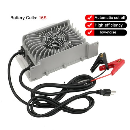ECUTEE 48V 20A Battery Charger for Club Car Golf Cart with 3 Pin Round Plug Waterproof