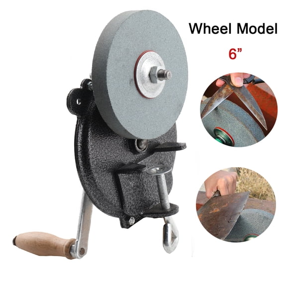 ECUTEE 6” Hand-cranking Grinding Machine Manual Grinder Grinding Machine Home Tool Iron