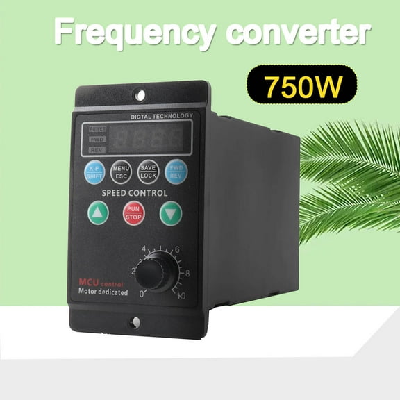 ECUTEE 750W Variable Frequency Drive VFD Single Phase Input 3 Phase Output CNC Motor Inverter Converter