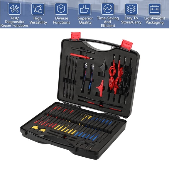 ECUTEE 92PCS Multimeter Test Lead Kit Alligator Clip for Automotive Electrical Testing