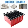 thumbnail image 1 of ECUTEE Exam Paper Log Briquette Maker,Fire Fuel Brick Block, Cardboard Fireplace Steel, 1 of 9