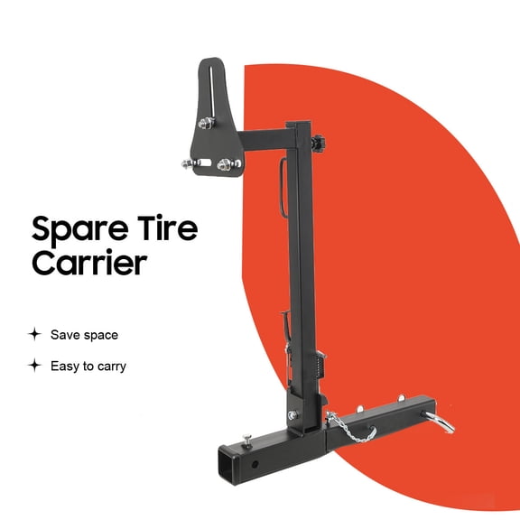 ECUTEE Heavy-Duty Folding Universal RV Tire Carrier, Spare Tire Carrier Mount, RV Spare Tire Bracket
