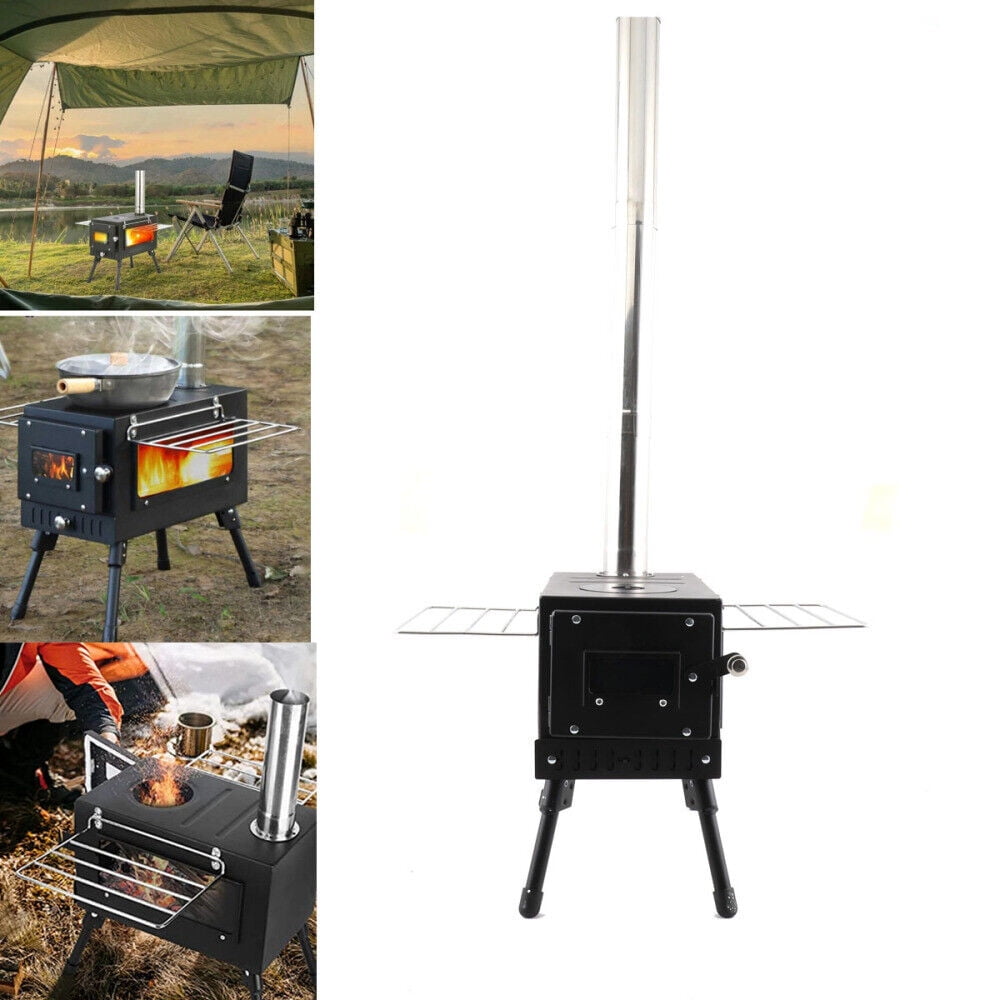 ECUTEE Outdoor Camping Wood Stove Portable Wood Burning Stove for