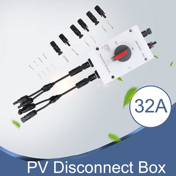 ECUTEE PV Disconnect Box DC1200V Circuit Breaker M-C-4 32A Solar Isolator Switch IP66