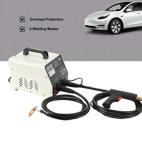 ECUTEE Stud Welder Dent Repair Kit, 110V Auto Body Spot Welding Dent Puller Machine with 6 Welding Modes & Adjustable Power, 3KW Spot Welder Dent Removal Tool for Car, Truck Dent Repair