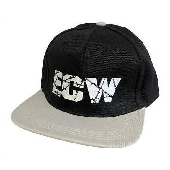 ECW Extreme Championship Wrestling Black Polysnap Baseball Cap Hat