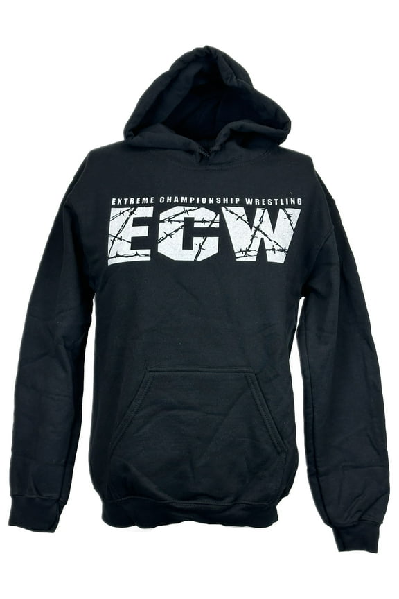 ECW Extreme Championship Wrestling Black Pullover Hoody Sweatshirt