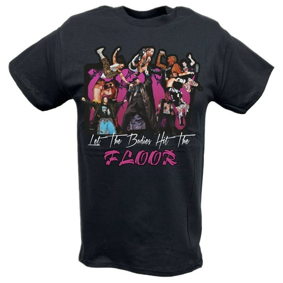 ECW Let The Bodies Hit the Floor Black T-shirt