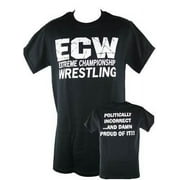 ECW Politically Incorrect Damn Proud Wrestling Black T-shirt 5XL
