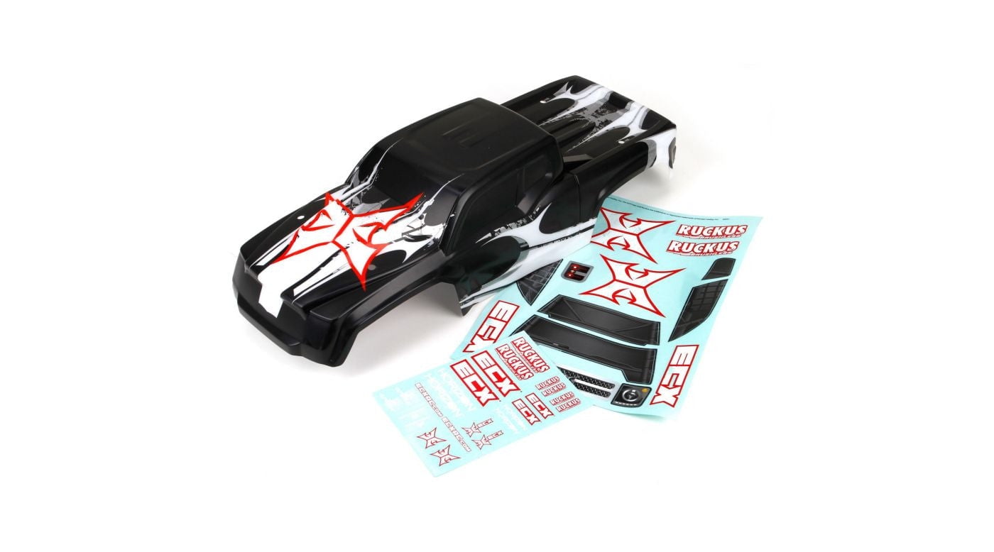 ECX Body, Black/White: BL Ruckus - Walmart.com