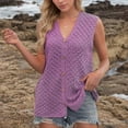 thumbnail image 1 of ECZHAW Knit Vest for Women Spring Summer V Neck Sleeveless Sweater Button Down Cardigan Casual Cute Tank Tops, 1 of 7