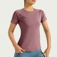 thumbnail image 1 of ECZHAW Seamless Workout Tops for Women Short Sleeve Athletic Tees Breathable Gym Running Yoga Shirts, 1 of 6