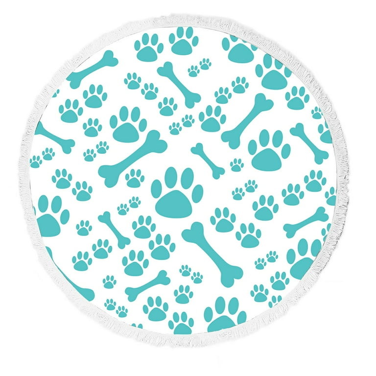 Paw Prints Beach Blanket Paw Prints Beach Blanket