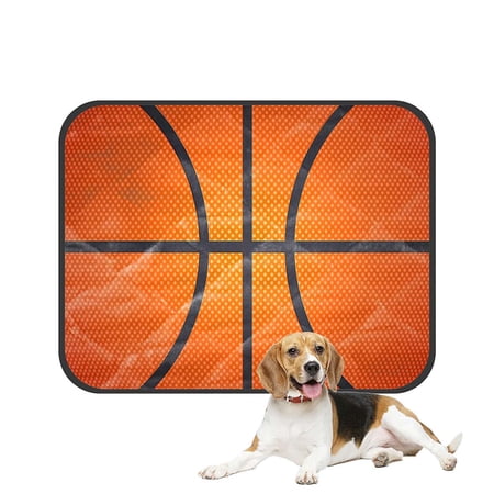 ECZJNT Basketball Sport Pet Dog Cat Bed Pee Pads Mat Cushion Potty Dogsblankets Crate Bed Kennel 25x30 inch