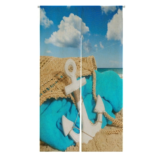 ECZJNT Beach bag in the sand with towe Japanese Noren Curtain Doorway Door Window Treatment Curtains Cotton Linen Curtain Size 85x150 cm