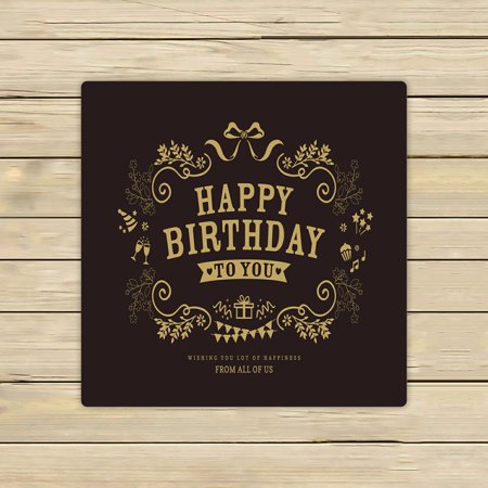 ECZJNT Birthday card design Beach Bath Towels Shower Towel For Home Outdoor Travel 13x13 Inch