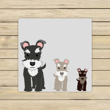 ECZJNT Cartoon Schnauzer Beach Bath Towels Shower Towel For Home Outdoor Travel 13x13 Inch