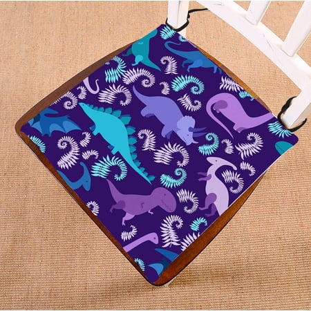 ECZJNT Cartoon dinosaur pattern seat pad chair pads seat cushion 18x18 Inch