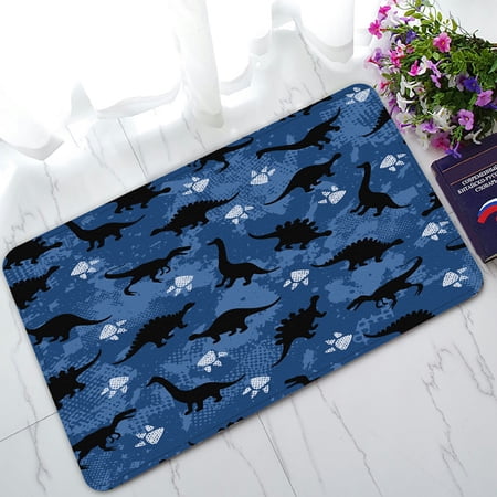 ECZJNT Colorful dinosaurs Doormat Bath Mat Rug Entrance Rug Floor Mats 30x18 Inch