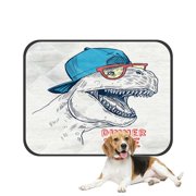 ECZJNT Dinosaur Pet Dog Cat Bed Pee Pads Mat Cushion Potty Dogsblankets Crate Bed Kennel 14x18 inch