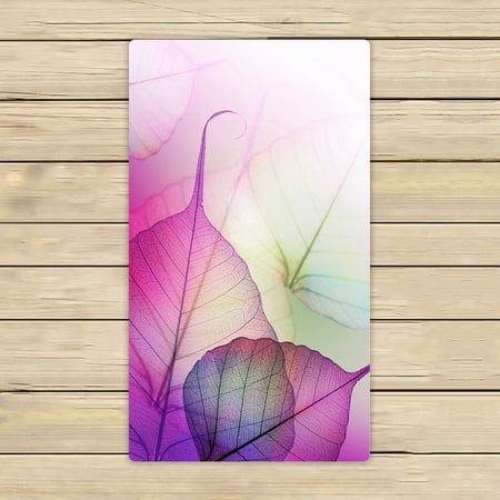 ECZJNT Floral Leaves Beach Bath Towels Shower Towel For Home Outdoor Travel 16x28 Inch