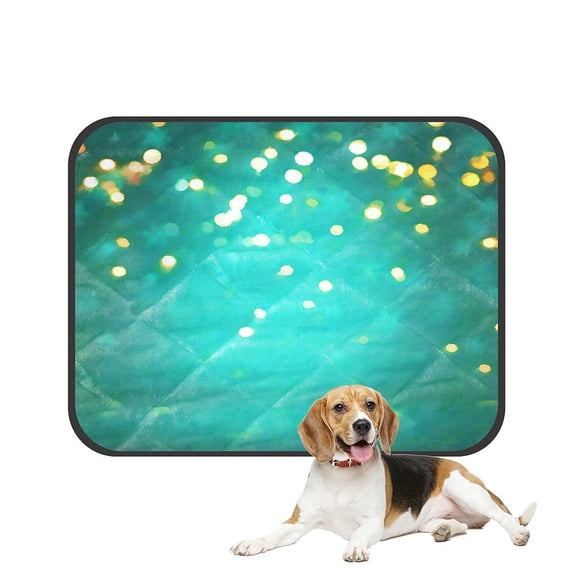 ECZJNT Green Art Abstract Design Beautiful Smooth Pet Dog Cat Bed Pee Pads Mat Cushion Potty Dogsblankets Crate Bed Kennel 20x24 inch