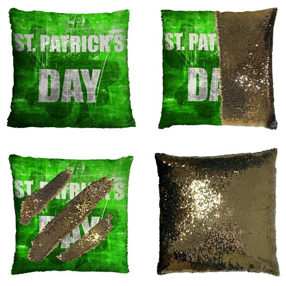 ECZJNT Green Clover Pillow Case Home Decor Cushion Cover 16x16 Inch