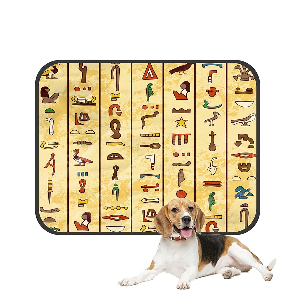 Gallery Detail: Eczjnt Multicolored Ancient Egyptian Hieroglyphics Papyrus Old Paper