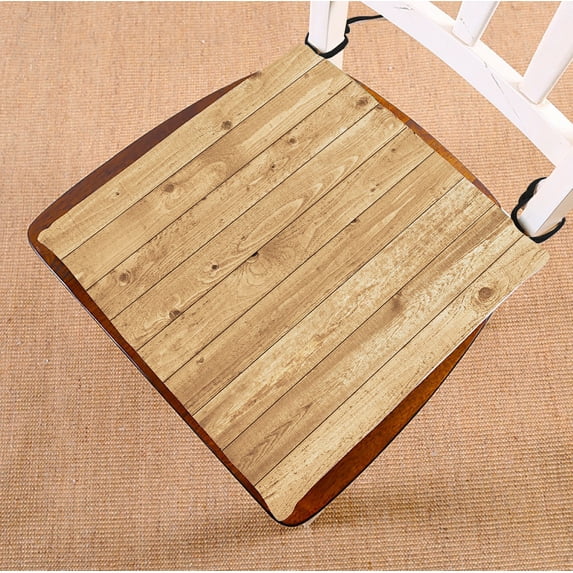 ECZJNT Old Wood Texture Floor Surface seat pad chair pads seat cushion 16x16 Inch