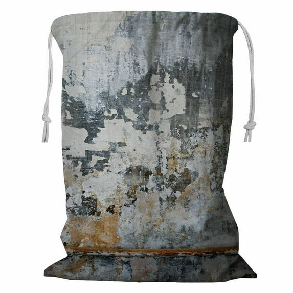 ECZJNT Old grungy wall Storage Basket Laundry Bag with Drawstring 18x24 Inch