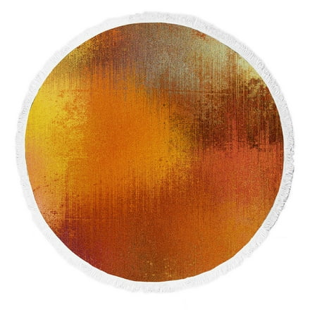 ECZJNT Orange Red Gold Beige Yellow Grey And Brown Blots Beach Towel Beach Blanket Beach Yoga Mat