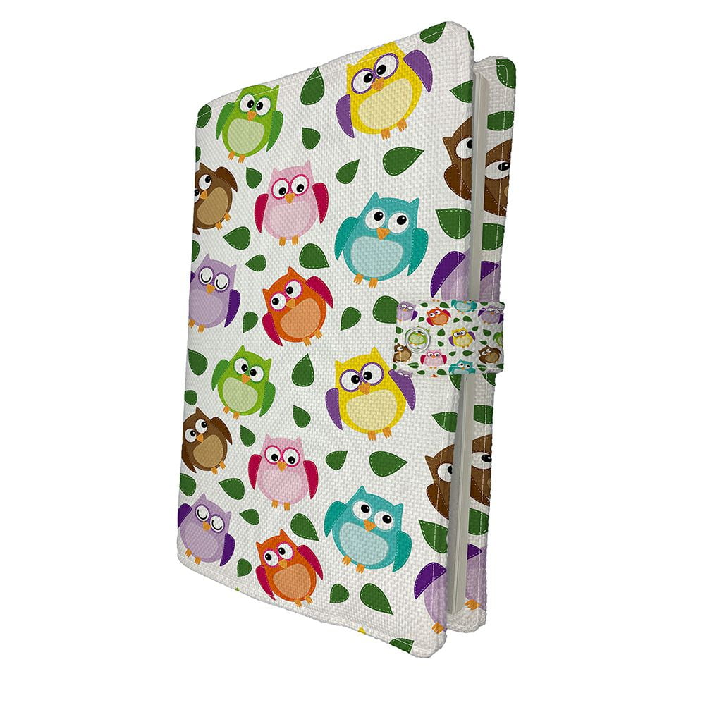 ECZJNT Owl Leaves Book Cover Book Protector Book Sleeve Book Pouch Book