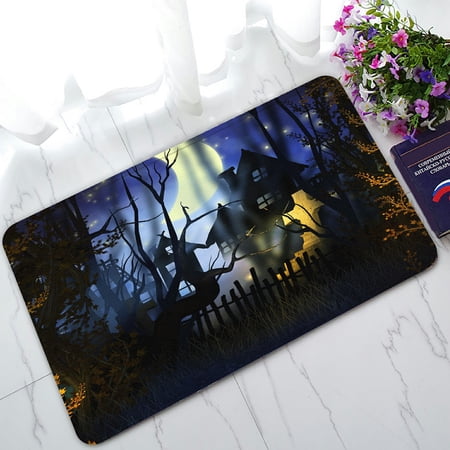 ECZJNT Premade Halloween Doormat Bath Mat Rug Entrance Rug Floor Mats 30x18 Inch