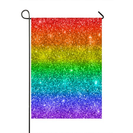 ECZJNT Rainbow Garden Flag Outdoor Flag Home Party Garden Decor 28x40 Inch