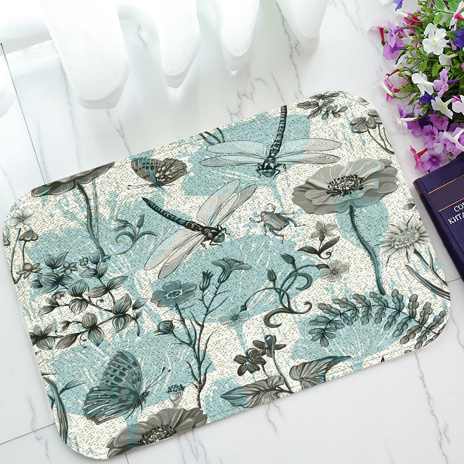 ECZJNT Summer Plants insects flowers Butterflies dragonflies beetles ...