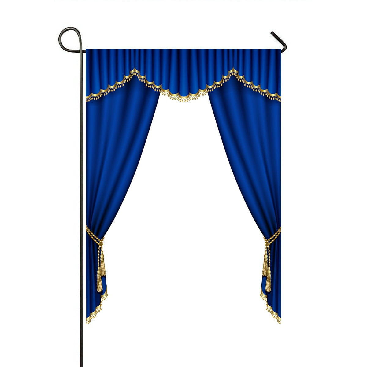 ECZJNT Theater stage with blue curtain Mesh Garden Flag Outdoor Flag Home  Party Garden Decor 28x40 Inch - Walmart.com, image size:1200x1200