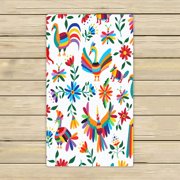 ECZJNT Traditional Art Wild Animals Spring Time Flowers Beach Bath Towels Shower Towel For Home Outdoor Travel 16x28 Inch