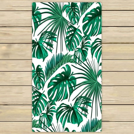 ECZJNT Tropical Palm Leaves Beach Bath Towels Shower Towel For Home Outdoor Travel 30x56 Inch