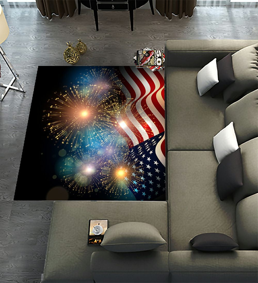ECZJNT United States Flag Fireworks Independence Day Fourth July ...