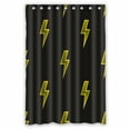 thumbnail image 1 of ECZJNT Yellow neon lightning bolt pattern on dark brown Shower Curtain Bathroom Waterproof Home Decor 48x72 Inch, 1 of 1
