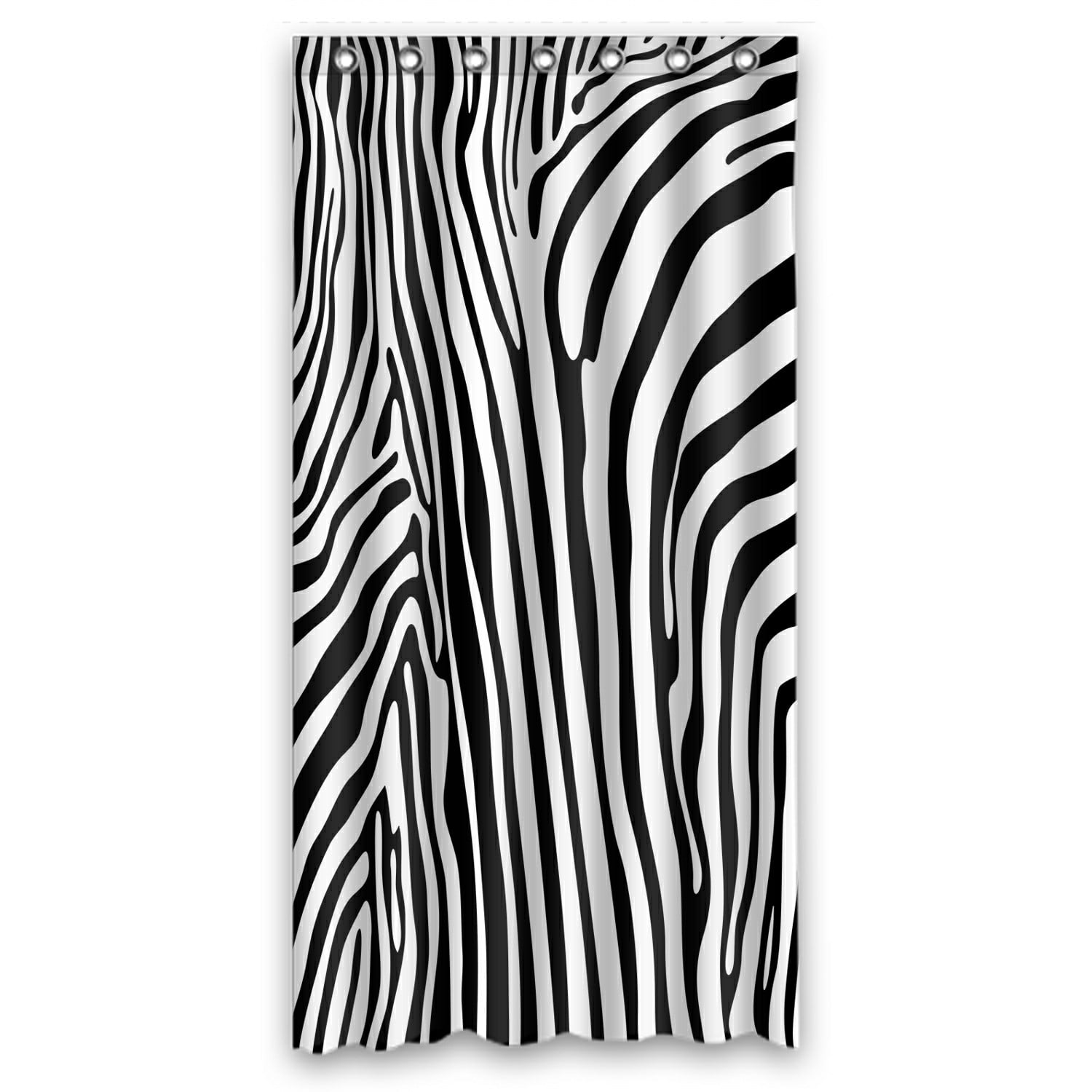 ECZJNT Zebra Shower Curtain And Hooks For Home Decor 36x72 Inch
