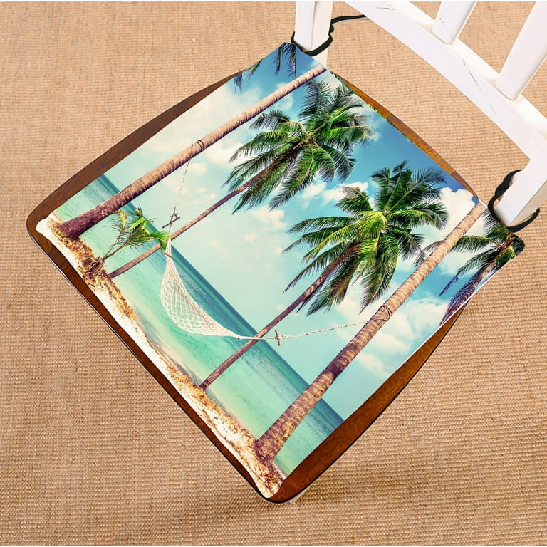 ECZJNT beach Hammock between palm trees beach Holiday seat pad