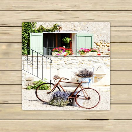ECZJNT bicycle Provence France Beach Bath Towels Shower Towel For Home Outdoor Travel 13x13 Inch