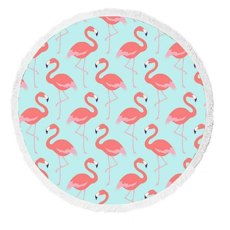 ECZJNT flamingo bird pattern Beach Towel Beach Blanket Beach Yoga Mat